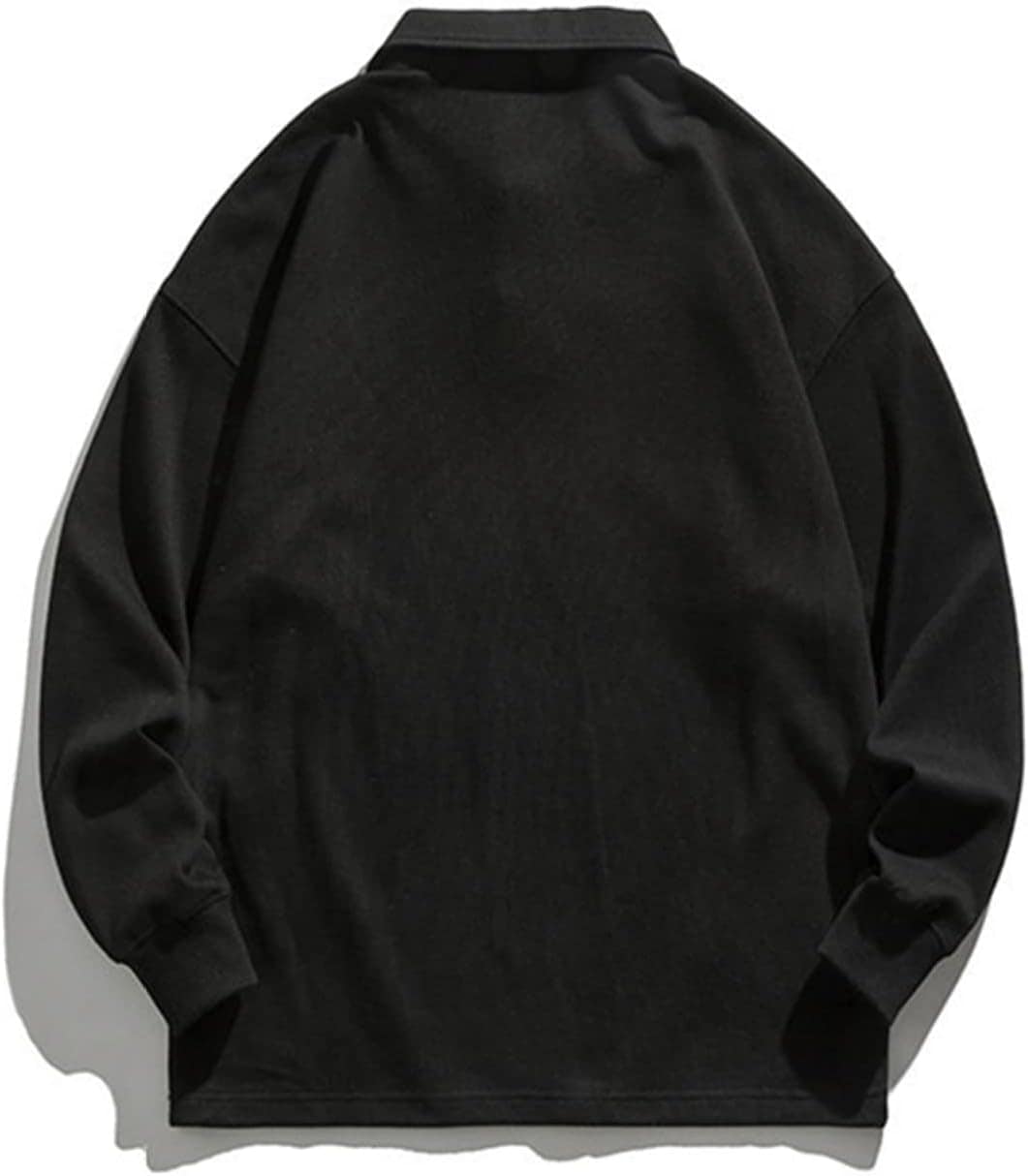 プルオーバー 男性用 ポロシャツ パーカー ソフト 伸縮性 折り襟 保温性 吸汗 丈長め カジュアル ハンサム 長袖 ファッション トップス 体型パカー シンプル ボタン付き アウトドア 通