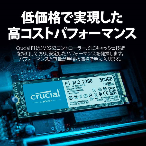 Qoo10] クルーシャル P1 SSD 500GB 3DNAND