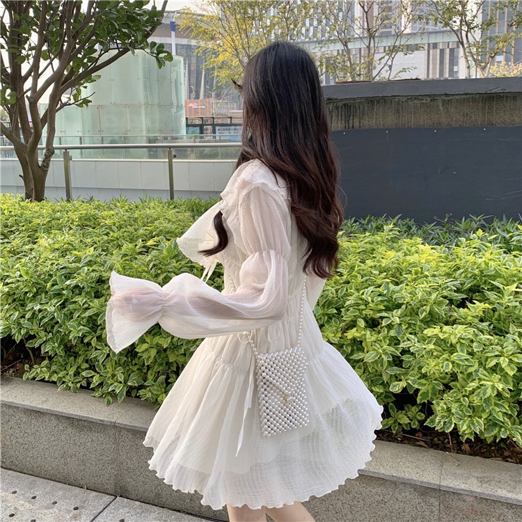 【送料無料】レディース 2デザイン ワンピース シフォン フリル ミニ丈 ミニワンピース 無地 【送料無料】レディース 2デザイン ワンピース シフォン フリル ミニ丈 ミニワンピース 無地