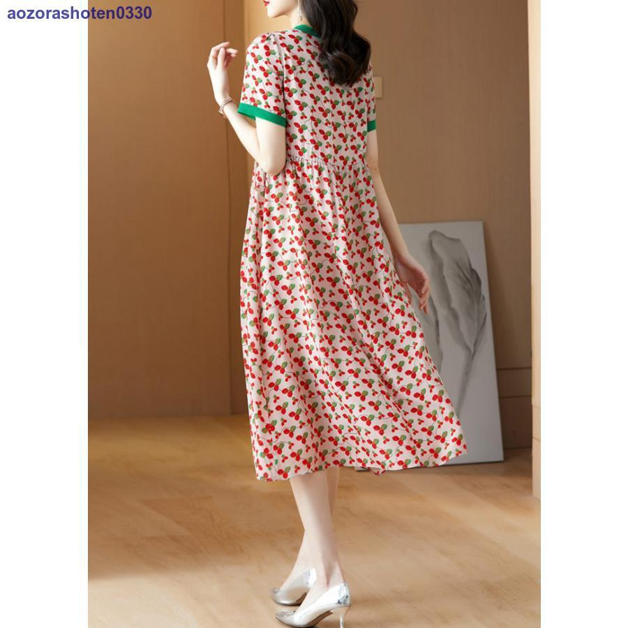 ワンピース 花柄ワンピース ミモレ丈ワンピース ハイウエスト 配色 Aラインワンピース ワンピース 花柄ワンピース ミモレ丈ワンピース ハイウエスト 配色 Aラインワンピース