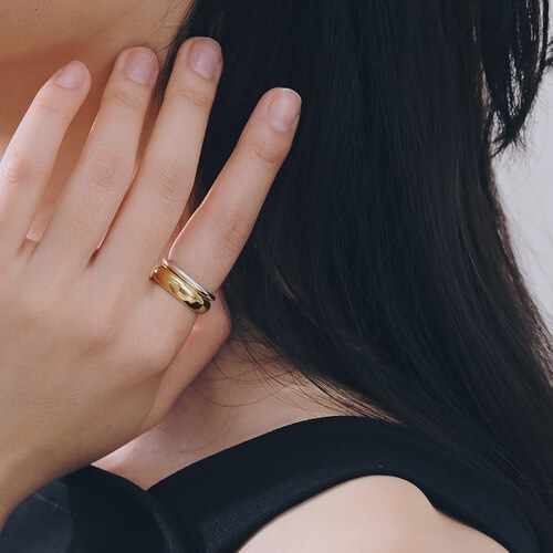 HEYHORANG公式取扱店* 925 silver Twin-curved リングセット 芸能人着用 HEYHORANG公式取扱店* 925 silver Twin-curved リングセット 芸能人着用