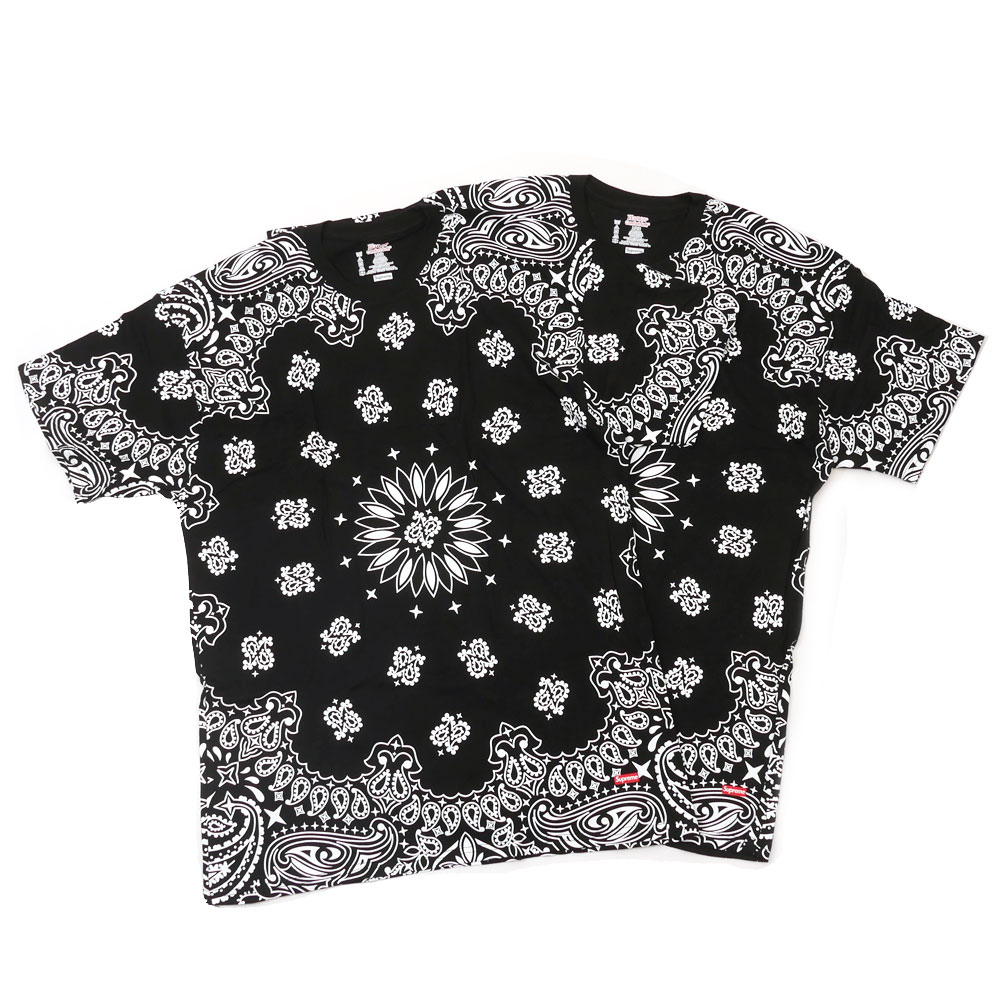 【数量限定特別価格】 シュプリーム SUPREME x ヘインズ Hanes Bandana Tagless Tee 2-pack Tシャツ 2枚セット BLACK 200-009034-051 mdprevattcaulkingandwaterproofing.com