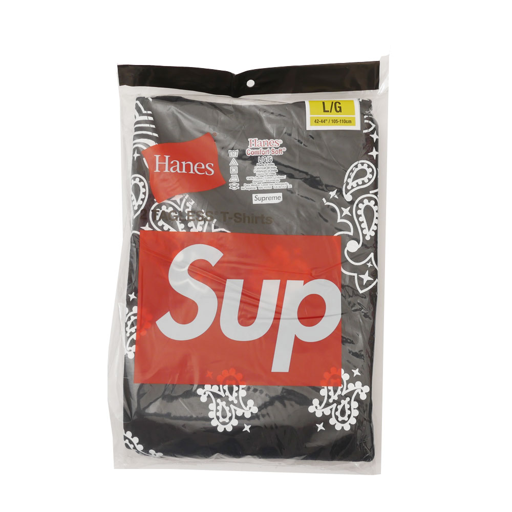【数量限定特別価格】 シュプリーム SUPREME x ヘインズ Hanes Bandana Tagless Tee 2-pack Tシャツ 2枚セット BLACK 200-009034-051 mdprevattcaulkingandwaterproofing.com