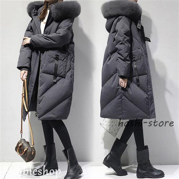中綿コート レディース 中綿ジャケット ロングコート 無地 フード付き ファー付き アウター 厚手 大きいサイズ 50代 40代 30代 20代 冬物