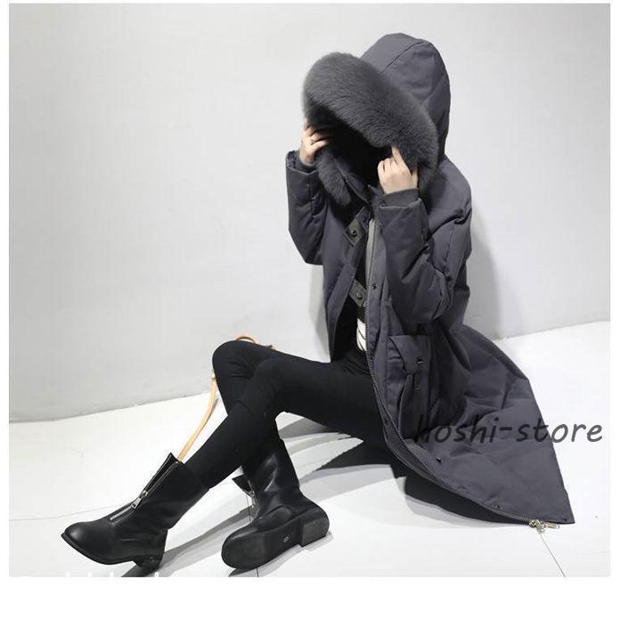 中綿コート レディース 中綿ジャケット ロングコート 無地 フード付き ファー付き アウター 厚手 大きいサイズ 50代 40代 30代 20代 冬物