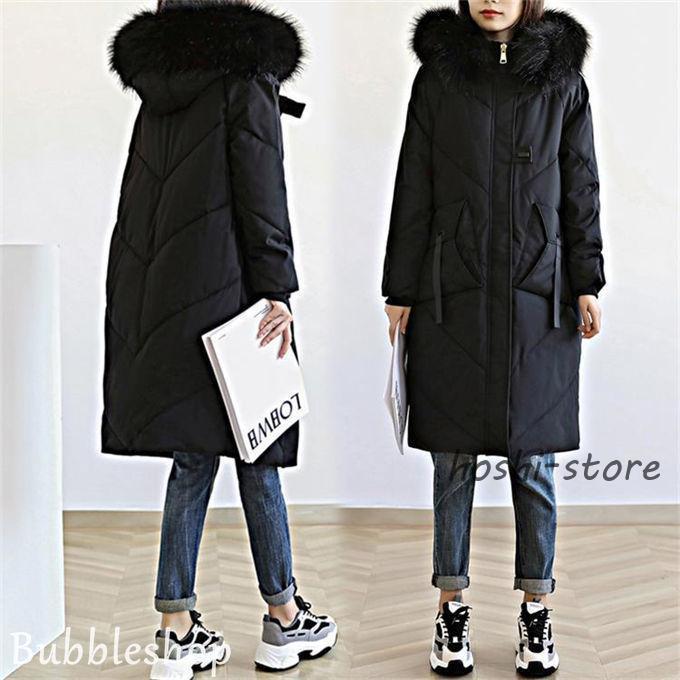 中綿コート レディース 中綿ジャケット ロングコート 無地 フード付き ファー付き アウター 厚手 大きいサイズ 50代 40代 30代 20代 冬物