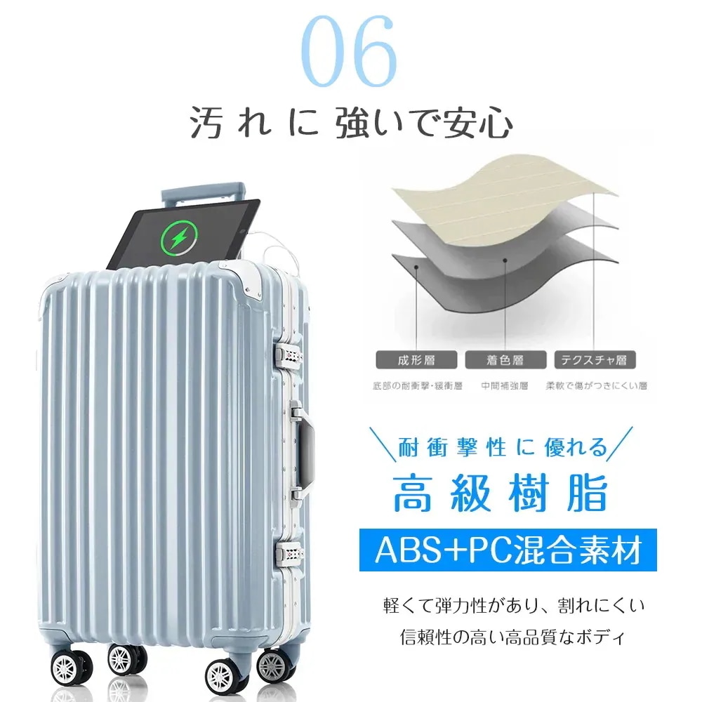 スーツケース 機内持ち込み アルミフレーム 超軽量 S M L サイズ 2泊3