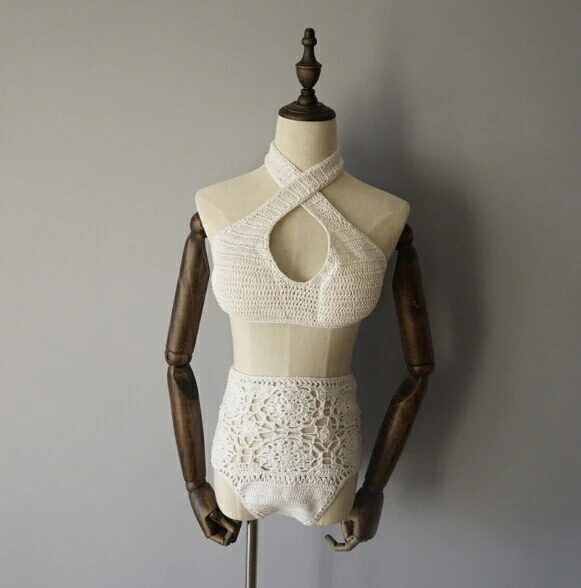 新作 -039015 セクシービキニ かき編み 組合せ自由 ハンドメイド 素材にこだわった一着オシャレ ニット 水着 ブラジリアン レディース水着 ビキニ 欧米人気 セレブ愛用 海 旅行 新婚旅行