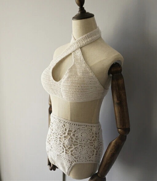 新作 -039015 セクシービキニ かき編み 組合せ自由 ハンドメイド 素材にこだわった一着オシャレ ニット 水着 ブラジリアン レディース水着 ビキニ 欧米人気 セレブ愛用 海 旅行 新婚旅行