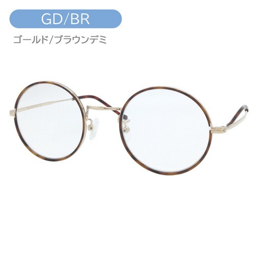 メガネ UA3625 col.GD/BR GD/PK 46mm チタン ラウンド 日本製 2color 1 メガネ UA3625 col.GD/BR GD/PK 46mm チタン ラウンド 日本製 2color 1