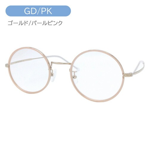 メガネ UA3625 col.GD/BR GD/PK 46mm チタン ラウンド 日本製 2color 1 メガネ UA3625 col.GD/BR GD/PK 46mm チタン ラウンド 日本製 2color 1
