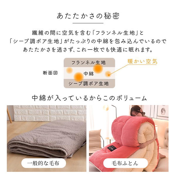 Amazon｜MAIBED こたつ布団 長方形 おしゃれ 6D立体彫刻