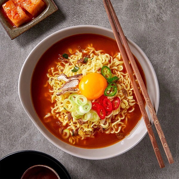 オットギ] ジンラーメン マイルド味20袋 + スパイシ味20袋 / BOX
