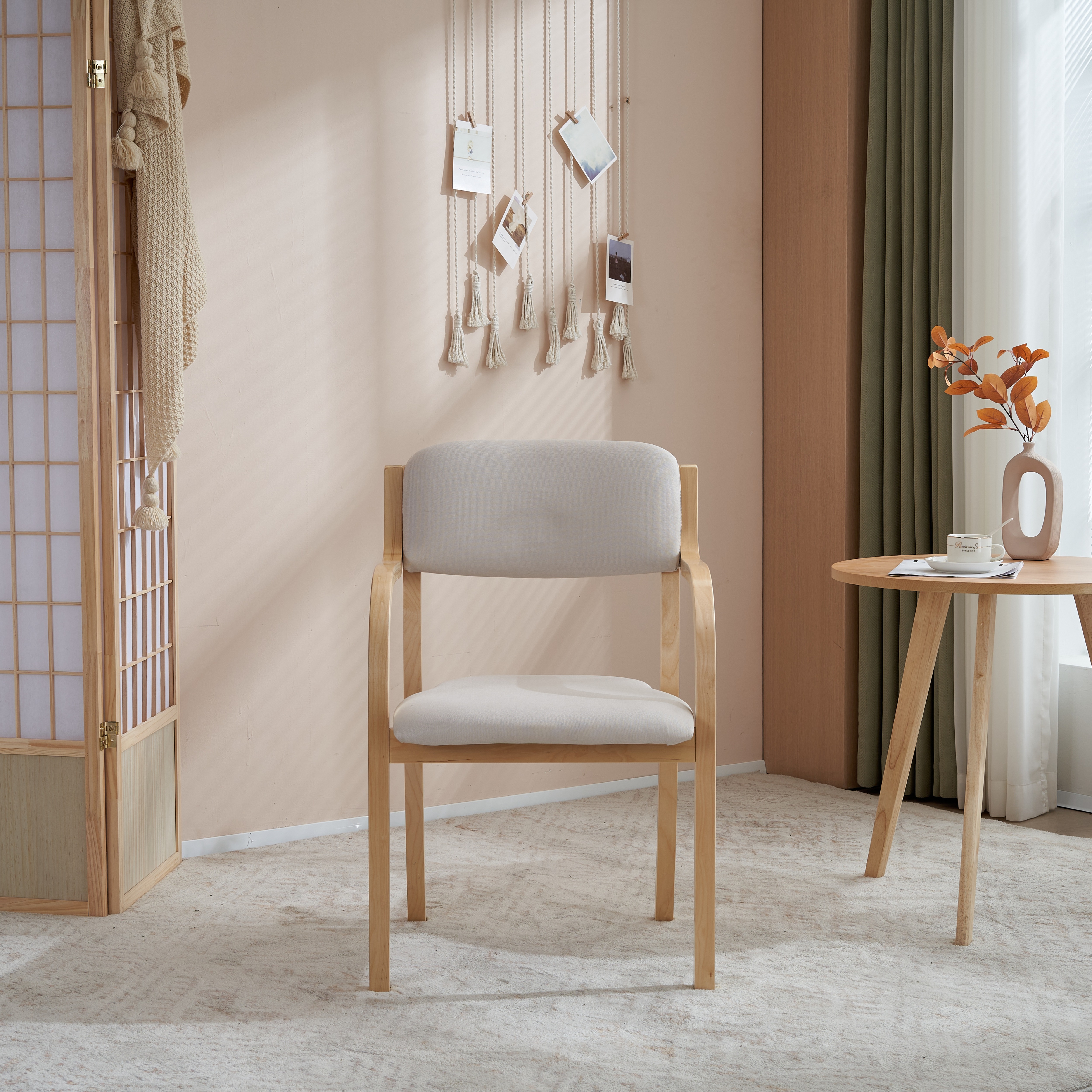 【2脚】ベージュ ダイニングチェア 木製 介護チェア 折りたたみチェアリビング 2脚】ベージュ ダイニングチェア 木製 介護チェア 折りたたみチェア