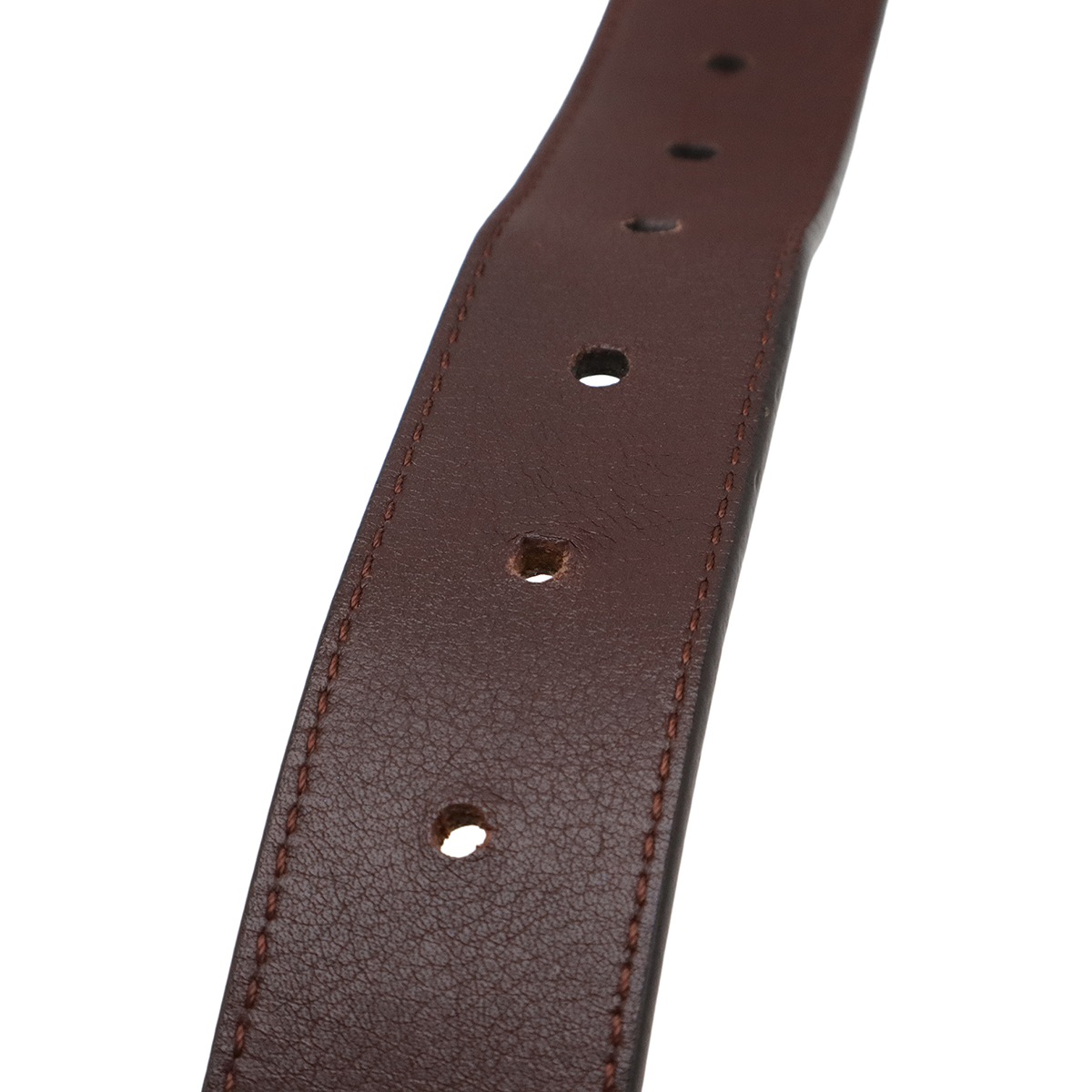 ダミエアンフィニ サンチュール ボストン ベルト リバーシブル メテオール ブラウン #95 シルバー金具 M9787