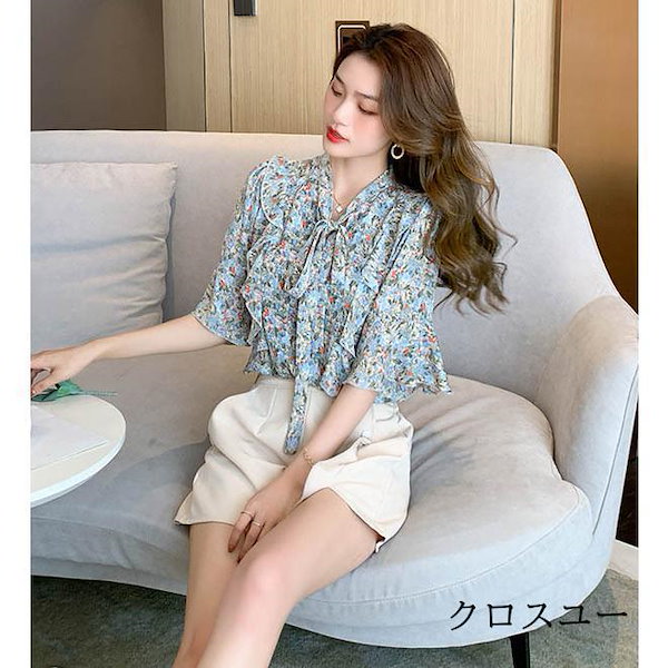 極美品⁂ラルフローレン⁂ボウタイブラウス　花柄　総柄　ボタニカル　2024ss 極美品⁂ラルフローレン⁂ボウタイブラウス 花柄 総柄 ボタニカル