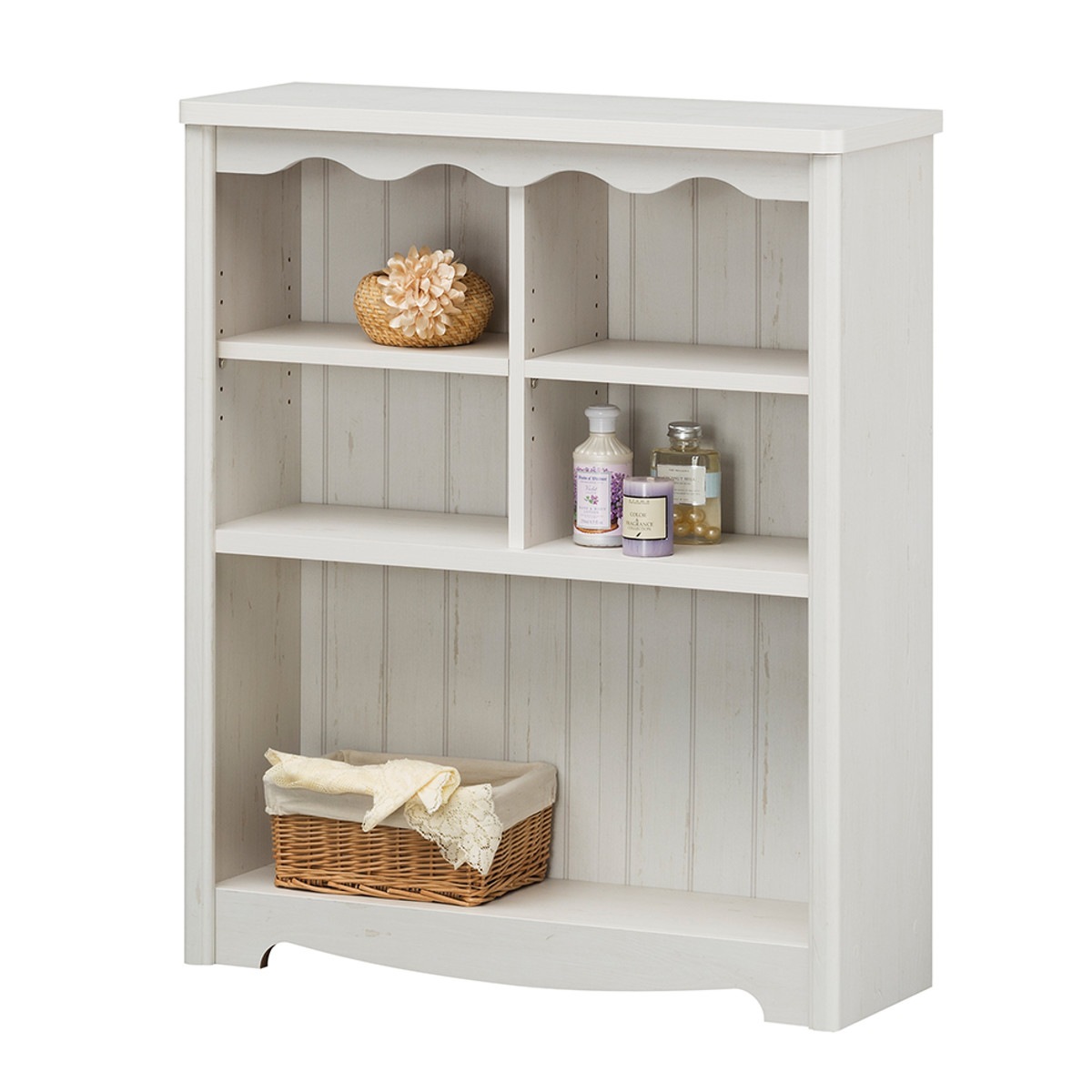 オープンラック 幅74.4cm 3段 モンシェリーヌ 白家具 木製 本棚 ディスプレイ ラック 棚 収納 シャビー調 多目的ラック シェルフ 家具 フレンチカントリー 書棚 オープンラック 幅74.4cm 3段 モンシェリーヌ 白家具 木製 本棚 ディスプレイ ラック 棚 収納 シャビー調 多目的ラック シェルフ 家具 フレンチカントリー 書棚