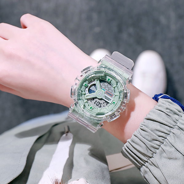 [Qoo10] 韓国で人気の新しい透明電子時計/レディー