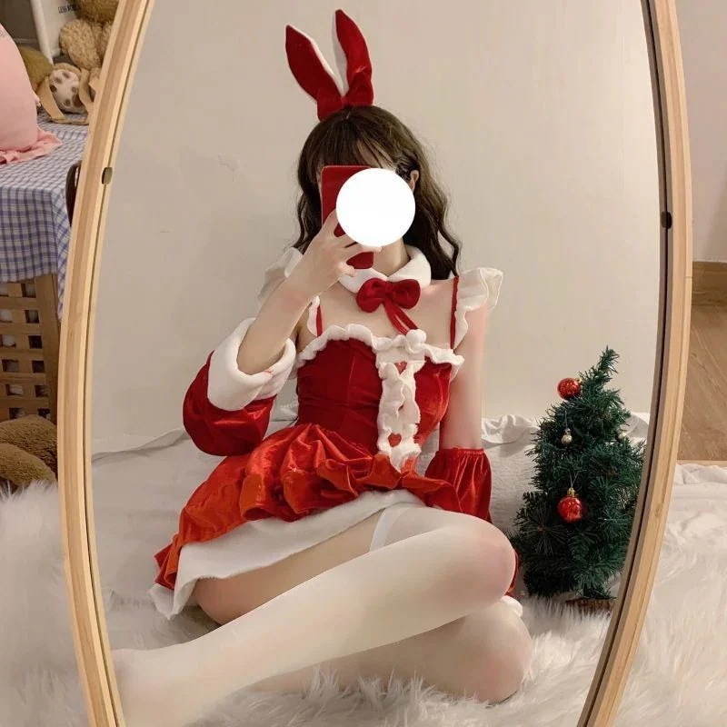 サンタワンピースレディースクリスマスドレスサンタクロース衣仮コスチューム忘会かわいいスカート大人用女性サンタコスチューム