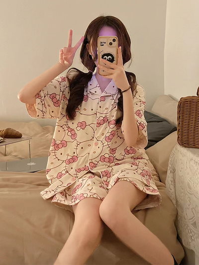 Qoo10] ハローキティ キティちゃん パジャマ レ : 下着・レッグ