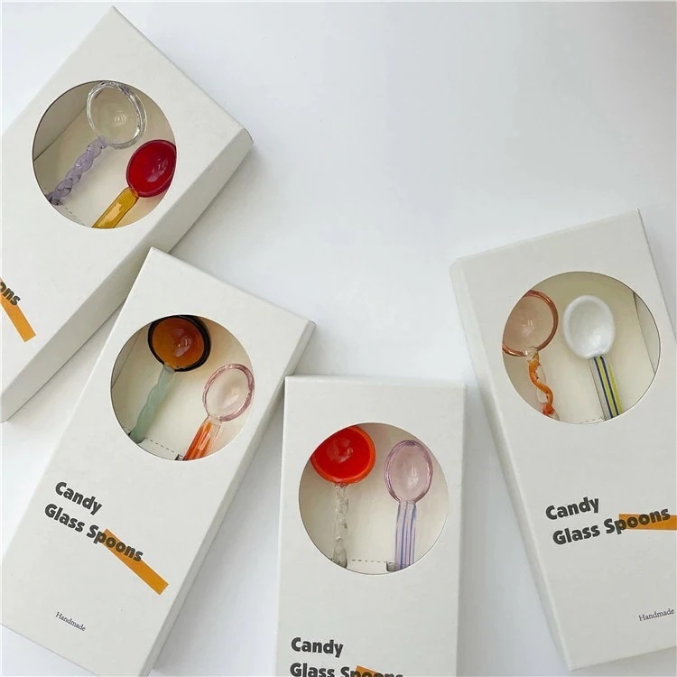 激安セール 2個入り 牛乳攪拌スプーン ストレートシャンクスプーン スクリュースプーン コーヒースプー ベンディングスプーン スプーン オリジナル クリスタル キャンディ 甘いスプー