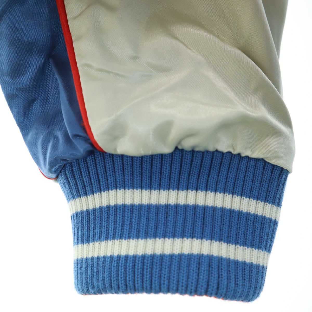 リバーシブル スカジャン S ブルー メンズ 古着 リバーシブル スカジャン S ブルー メンズ 古着