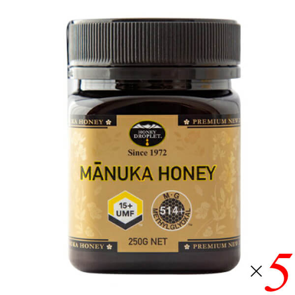 マヌカハニー UMF15 250g 5個セット ハニージャパン マヌカハニー UMF15 250g 5個セット ハニージャパン