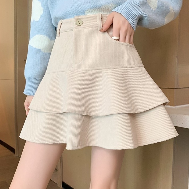 スカート ミニスカート コーデュロイ スカート アンブレラ スカート ショート丈 ハイウエスト A ライン プリーツ 大人可愛い おしゃれ 大人女子 セクシー 春 秋 冬 デート お出かけ 女子会