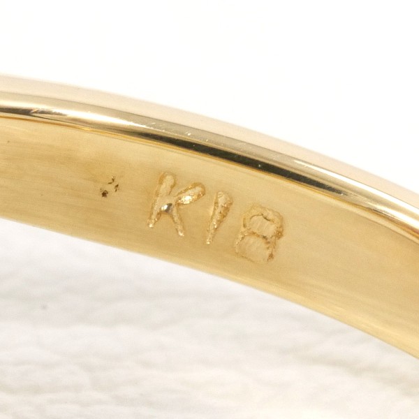 K18 18金 YG リング 指輪 7.5号 サンゴ カード鑑別書 ジュエリー 中古 K18 18金 YG リング 指輪 7.5号 サンゴ カード鑑別書 ジュエリー 中古