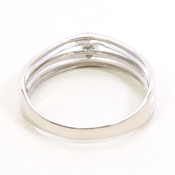 PT900 プラチナ リング 指輪 19号 ダイヤ 0.10 総重量約5.0g ジュエリー 中古 PT900 プラチナ リング 指輪 19号 ダイヤ 0.10 総重量約5.0g ジュエリー 中古