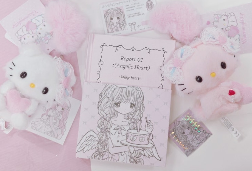 Qoo10] Milky Heart ステッカーイラス