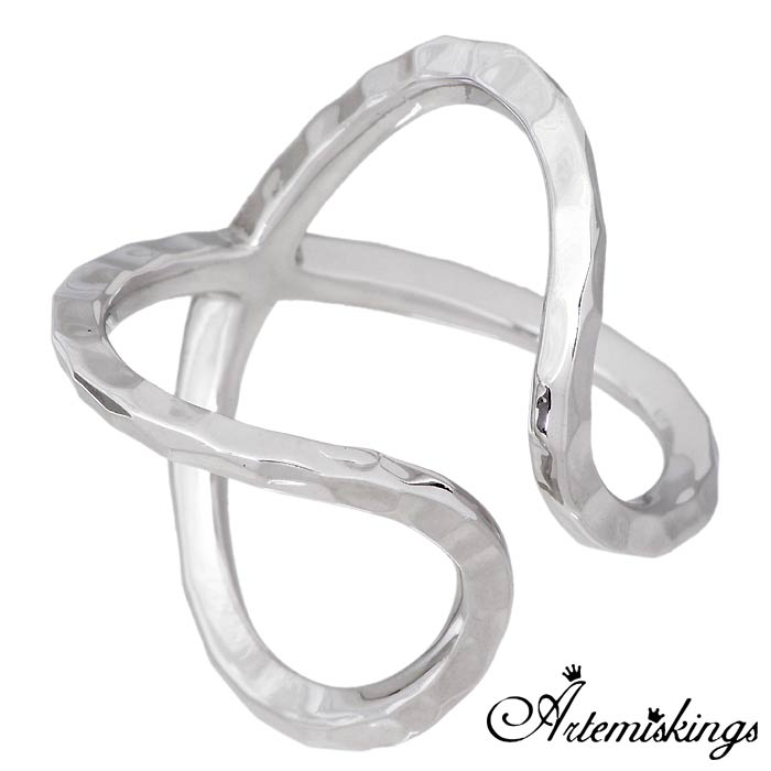 アルテミスキングスxエレノア Artemis Kings x Elenore ダブルネーム Xカフ シルバー リング 指輪 アクセサリー 9号14号 AKELR0001S