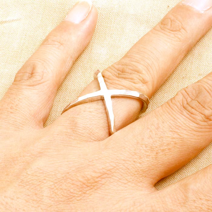 アルテミスキングスxエレノア Artemis Kings x Elenore ダブルネーム Xカフ シルバー リング 指輪 アクセサリー 9号14号 AKELR0001S