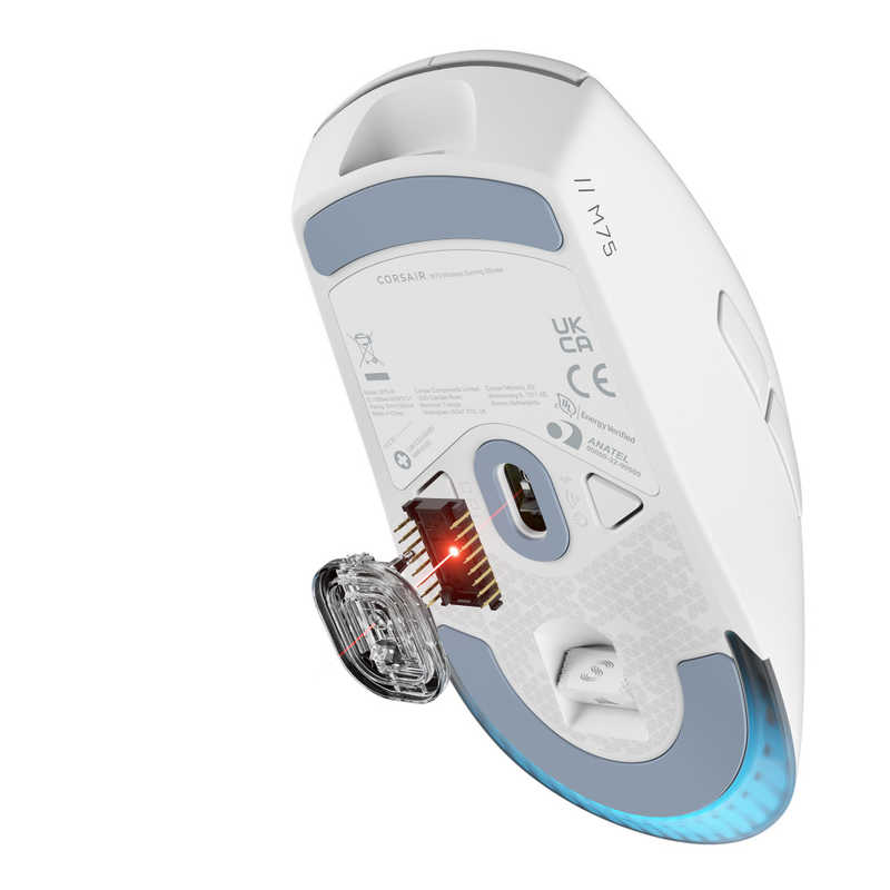 コルセア　CORSAIR　M75 WL-WHT-RGB ［無線(ワイヤレス) /6ボタン /Bluetooth・USB］　CH931D011AP