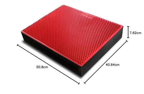 イエスフォーオール(Yes4All) バランスパッド エクササイズ用フォームクッション バランスクッション バランスマット ヨガクッション レッド XL 長さ48.3cm×幅38.1cm×高さ5cm イエスフォーオール(Yes4All) バランスパッド エクササイズ用フォームクッション バランスクッション バランスマット ヨガクッション レッド XL 長さ48.3cm×幅38.1cm×高さ5cm