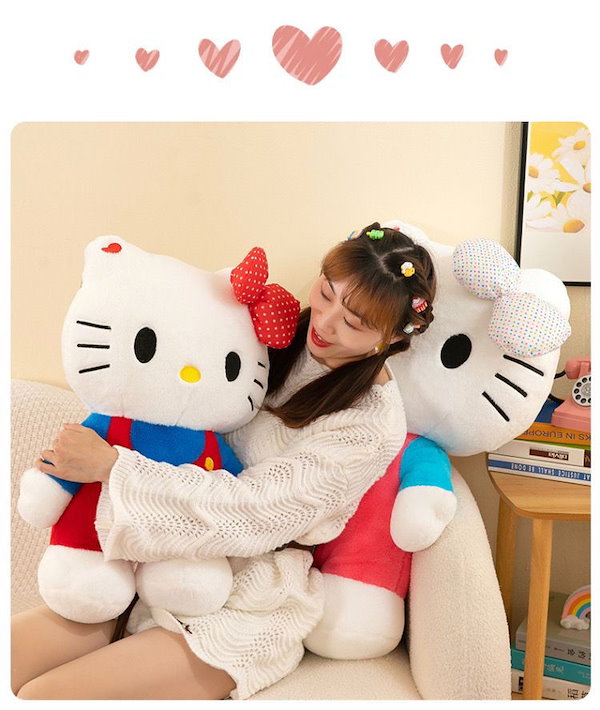 Qoo10] キティちゃん 大きいサイズ ぬいぐるみ