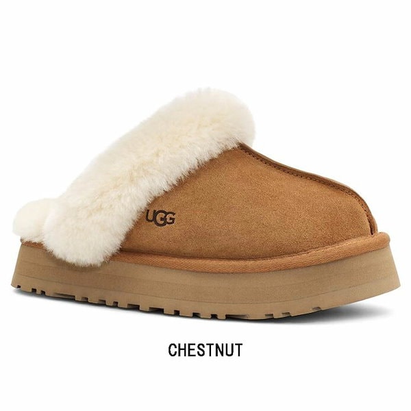 (SALE)UGG レディース ムートン スリッパ 厚底 サンダル ルームシューズ DISQUETTE Slipper 1122550