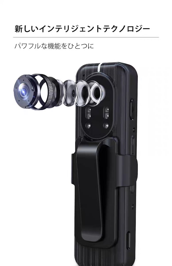 小型ビデオカメラ 小型ボデイカメラ【小型カメラwifi 1.4インチ