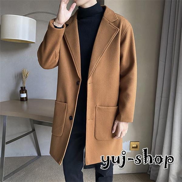 ブラックフライデー チェスターコート メンズ アウター ロングコート ビジネスコート ウール 通勤 オンオフ兼用 ロング丈 細身 スリム 秋冬服