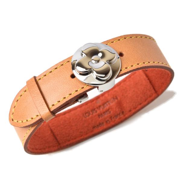 バングル/ブレスレット LOUIS VUITTON グッドラックブレス レザー/モノグラム M64448