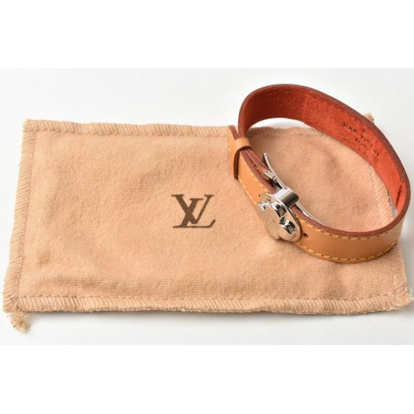 バングル/ブレスレット LOUIS VUITTON グッドラックブレス レザー/モノグラム M64448