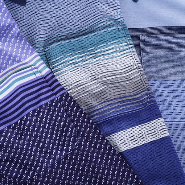 (ノーブルジーンズ) ノーブルジーンズ NA柄襟付き半袖Tシャツ