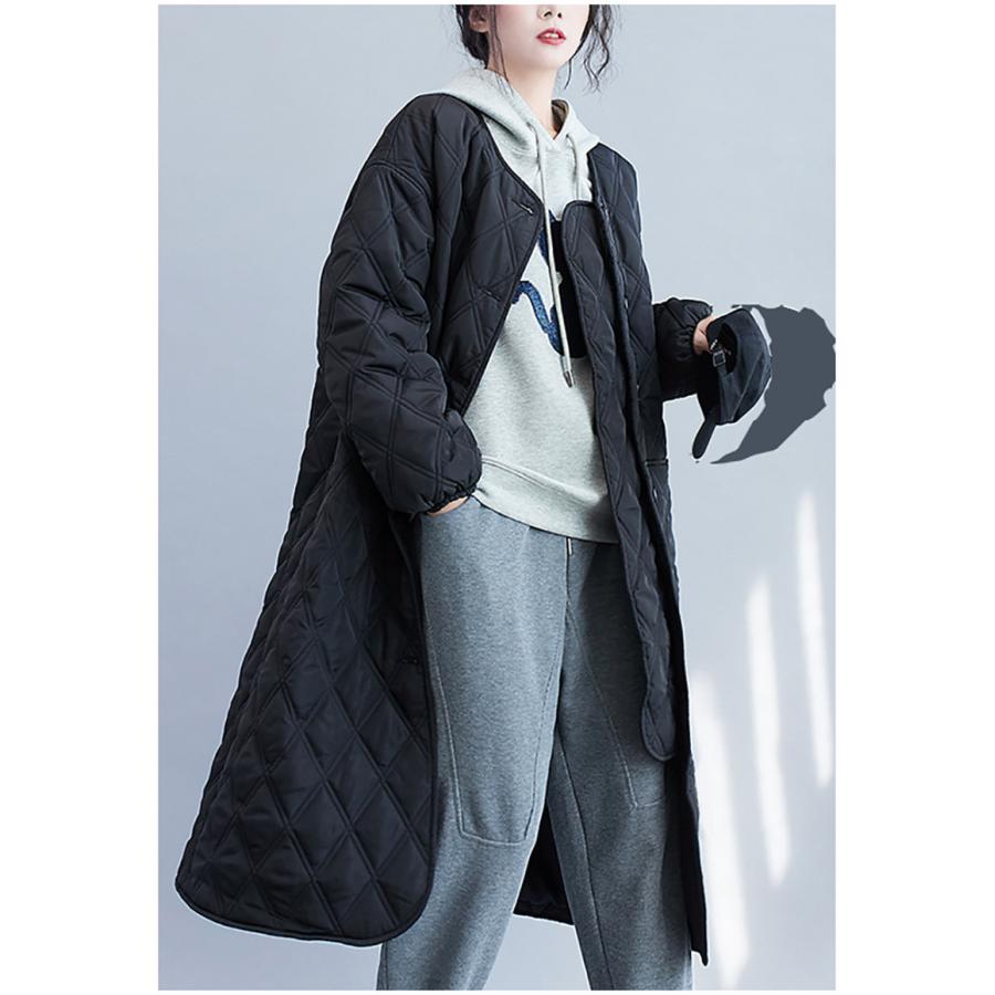 高級な質感 キルティングコート レディース 中綿コート 襟なし ロング丈 キルティング 無地 軽量 大きいサイズ 暖かい アウター あったか ゆったり 高級な質感 キルティングコート レディース 中綿コート 襟なし ロング丈 キルティング 無地 軽量 大きいサイズ 暖かい アウター あったか ゆったり