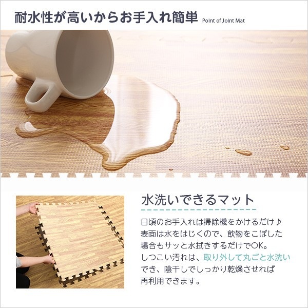 木目調 ジョイント マット 24枚セット 大判60cm サイドパーツ付 DIY 低ホルムアルデヒド ラグカーペット 木目調 ジョイント マット 24枚セット 大判60cm サイドパーツ付 DIY 低ホルムアルデヒド ラグカーペット