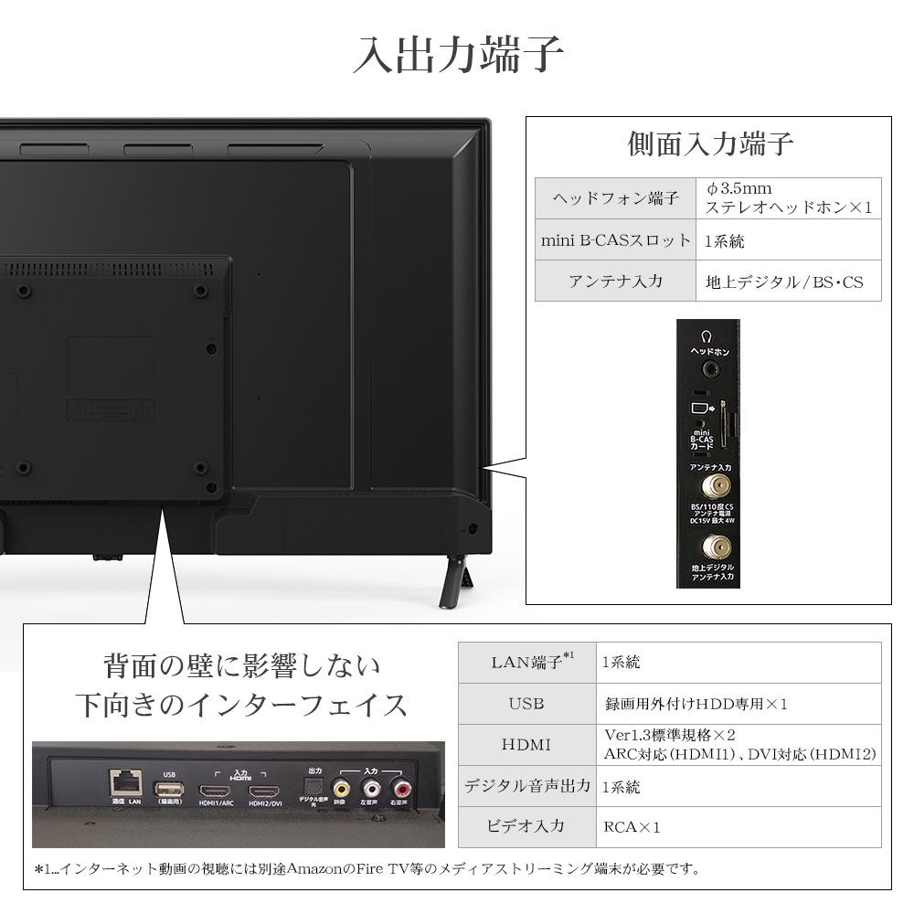 テレビ 32型 32インチ ホワイト 液晶TV ダブルチューナー 裏番組録画 東芝ボード内蔵 外付けHDD対応 日本メーカー 2023年モデル 壁掛け対応 新生活 FFF-TV32WWH2 テレビ 32型 32インチ ホワイト 液晶TV ダブルチューナー 裏番組録画 東芝ボード内蔵 外付けHDD対応 日本メーカー 2023年モデル 壁掛け対応 新生活 FFF-TV32WWH2