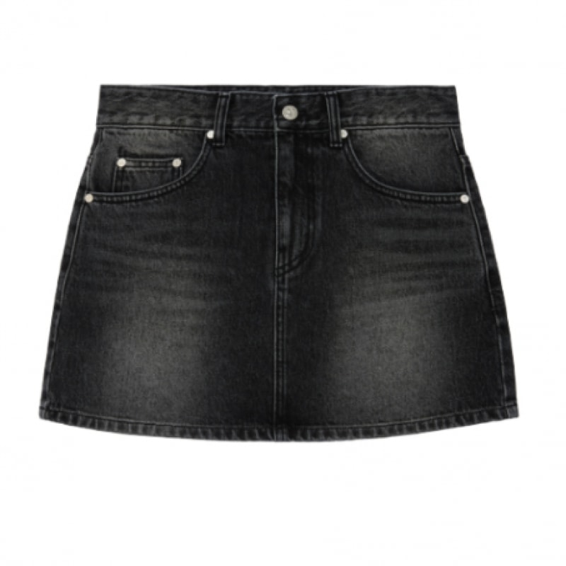 レスト&レクリエーションデニムミニスカート_ブラック レスト&レクリエーションデニムミニスカート_ブラック