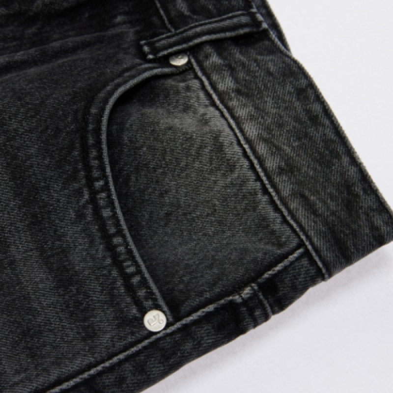 レスト&レクリエーションデニムミニスカート_ブラック レスト&レクリエーションデニムミニスカート_ブラック