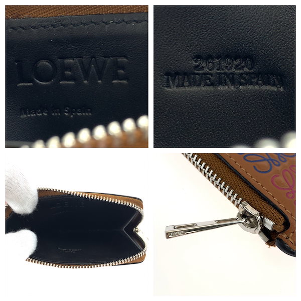 Qoo10] Loewe 美品 リピート アナグラム タン ブラウ