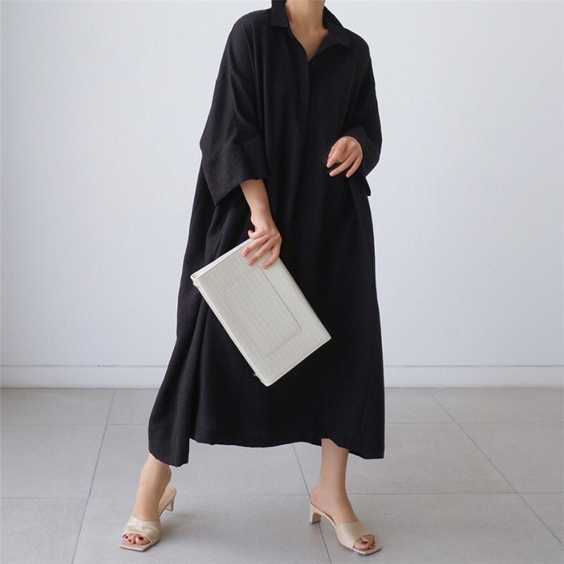 レディース ワンピース プルオーバー シャツワンピ ロング 長袖 襟付き ポロカラー ワイド 裾ワイド タック ふっくら リネン コットン 大人可愛い シンプル 上品 爽やか 涼しげ 無地 春 夏 海 レディース ワンピース プルオーバー シャツワンピ ロング 長袖 襟付き ポロカラー ワイド 裾ワイド タック ふっくら リネン コットン 大人可愛い シンプル 上品 爽やか 涼しげ 無地 春 夏 海