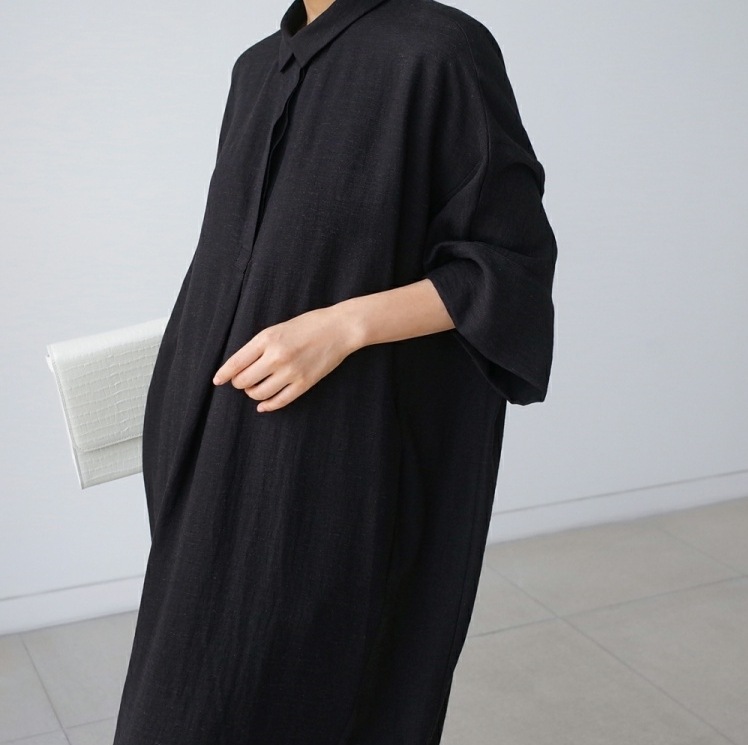 レディース ワンピース プルオーバー シャツワンピ ロング 長袖 襟付き ポロカラー ワイド 裾ワイド タック ふっくら リネン コットン 大人可愛い シンプル 上品 爽やか 涼しげ 無地 春 夏 海 レディース ワンピース プルオーバー シャツワンピ ロング 長袖 襟付き ポロカラー ワイド 裾ワイド タック ふっくら リネン コットン 大人可愛い シンプル 上品 爽やか 涼しげ 無地 春 夏 海